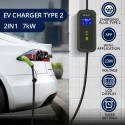 Mobile EV charger with adjustable 2in1