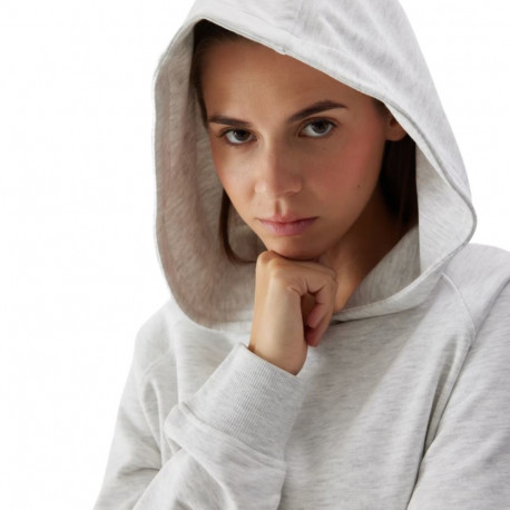 Bluza damska 4F F0955 chłodny jasny szary melanż 4FWSS24TSWSF0955 27M S