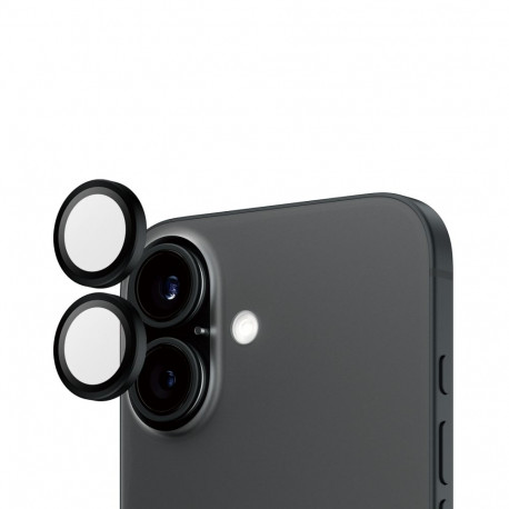 Tagakaamerate kaitseklaasid Hoops, Apple iPhone 16 / 16 Plus, must, PanzerGlass