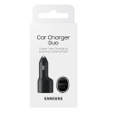 Samsung EP-L4020NBEGEU Dual USB 15W & USB-C PD 25W Fast Adaptive Car 12V Charger Black