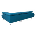 Corner sofa GALVIN RC, ocean blue