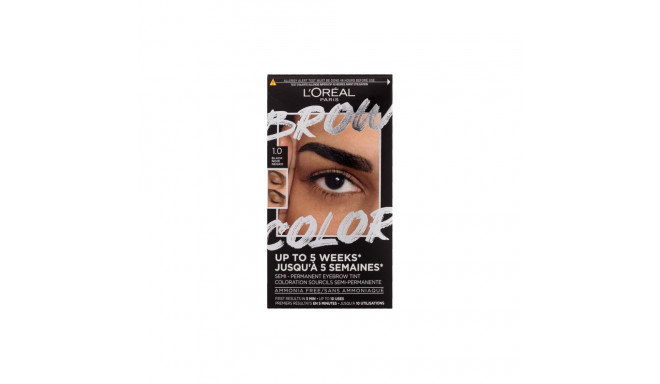 L'Oréal Paris Brow Color Semi-Permanent Eyebrow Tint (1ml) (1.0 Black)