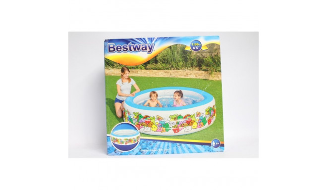 Bestway täispuhutav mängubassein - 3-rõngaline - Φ1.96m x H53cm