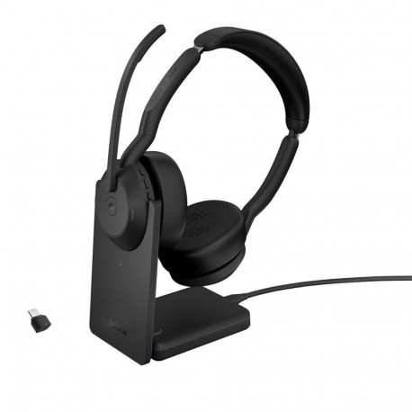 Jabra peakomplekt 25599-999-889 juhtmevaba peapaelaga kontori- ja kõnekeskuse jaoks Bluetooth laadim