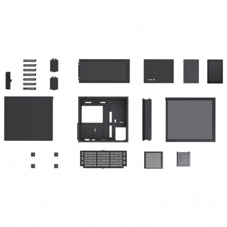 Jonsbo D41 Screen ATX korpus, karastatud klaas – must