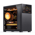 Jonsbo D41 Screen ATX Case, Tempered Glass - black