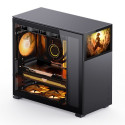 Jonsbo D41 Screen ATX Case, Tempered Glass - black