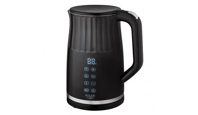 Adler AD 1350 1.7L temperatuuri reguleeritav LED elektriline veekeetja must