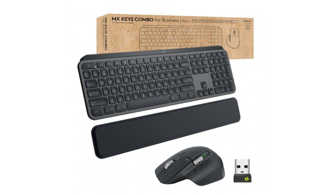 Logitech Master MX Keys Combo for Bussiness klaviatuur ja hiir komplekt kontor RF juhtmevaba + Bluet