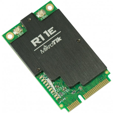 MikroTik miniPCI-e kaart R11e-2HnD 2.4GHz 2x u.Fl
