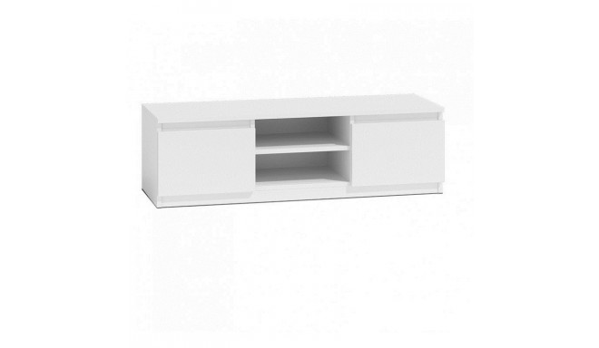 Topeshop RTV120 BIEL TV stand/entertainment centre 2 shelves