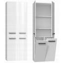 Topeshop NEL 2K DD BPOŁ bathroom storage cabinet White