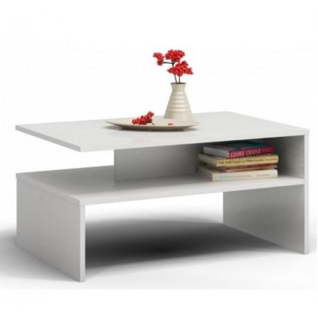 Topeshop ŁAWA BOSTON BIEL vabakujuline 2 jalaga diivanilaud