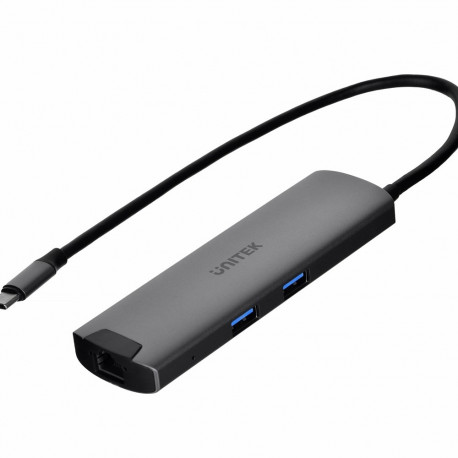 Unitek H1112F active HUB USB-C 5 Gbps, HDMI RJ-45 PD 100 W