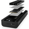 Geh. IcyBox M.2NVMe &amp;amp; SATA SSD, USB 3.2 (Gen2)