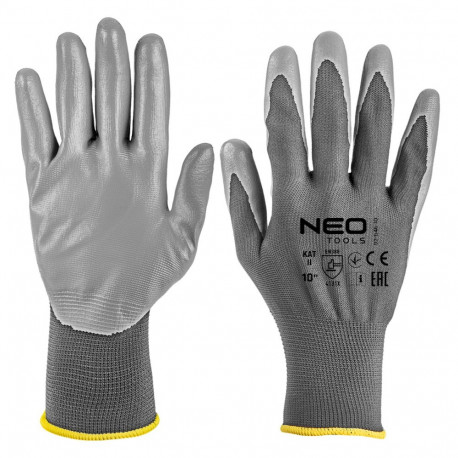 Rękawice robocze, poliester pokryty PU, 4131X, rozmiar 10 (12 tk.)