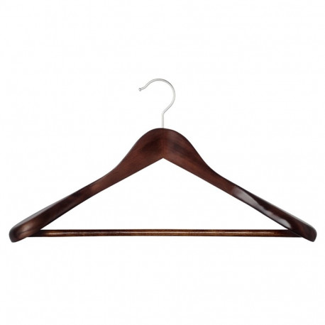 WOODEN COAT HANGER LSD001 DARK WOOD