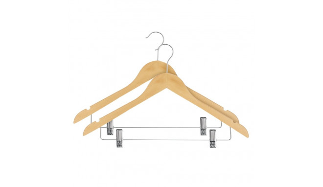 WOODEN HANGER LSN015-A NATURAL 2 PCS
