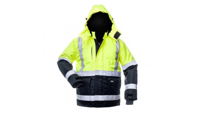 JACKET CANVAS HI-VIS WJ-8946 YEL/BLU XL