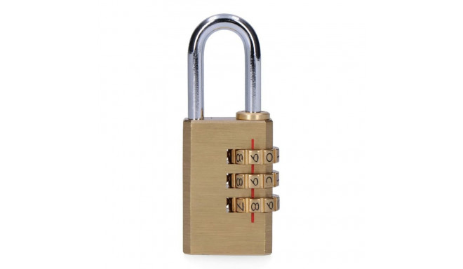 Combination padlock EDM 85247 Brass