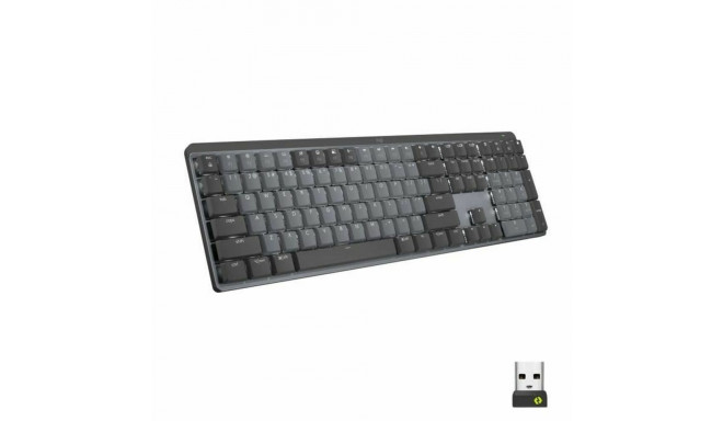 Klaviatuur Logitech MX Mechanical USB Grafiithall Taustvalgusega Juhtmevaba AZERTY