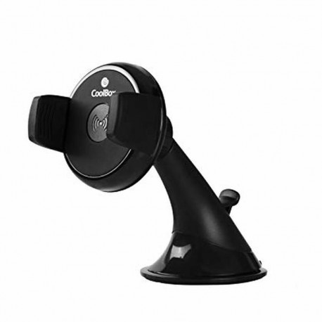 Wireless Charger Support for Car CoolBox CoolCharge Black 15 x 20 x 10 cm
