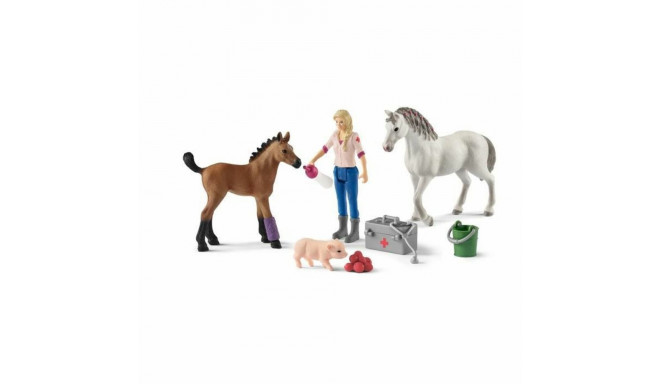 loomad Schleich Vet visiting mare and foal Plastmass Hobune