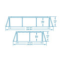 Bassein Eemaldatav Bestway Steel Pro 56403b (259 x 170 x 61 cm)