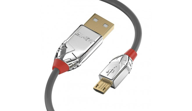 Kabelis Micro USB LINDY 36653 Pelēks