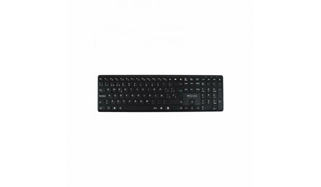 Bluetooth Keyboard V7 KW550 BT Black Spanish Qwerty