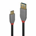 USB A - USB C Kaabel LINDY 36910 50 cm Must