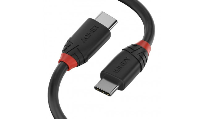 Кабель USB C LINDY 36905 50 cm Чёрный