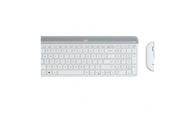 Клавиатура и мышь Logitech  MK470 Белый французский AZERTY