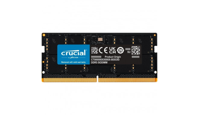 sülearvuti mälu Crucial SODIMM, DDR5, 48 GB, 5600 MHz, CL46 (CT48G56C46S5)