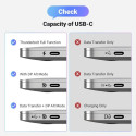 PremiumCord kabel USB-C to DisplayPort DP1.4   8K@60Hz a 4k@120Hz  2m
