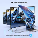 PremiumCord kabel USB-C to DisplayPort DP1.4   8K@60Hz a 4k@120Hz  2m