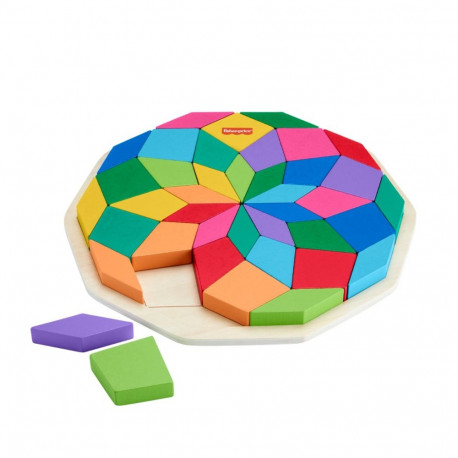 Fisher-Price puidust Mandala pusle