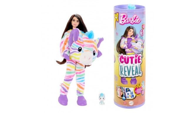 Barbie® Cutie Reveal vikerkaarekostüümidega nukud -  Sebra