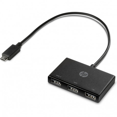 "D HP USB-C HUB 3Port HP SuperSpeed USB3.0 passiv Black"
