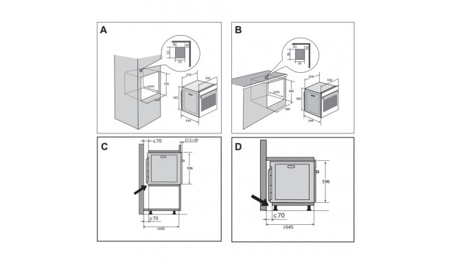 Integreeritav ahi De Dietrich DOP4746HT