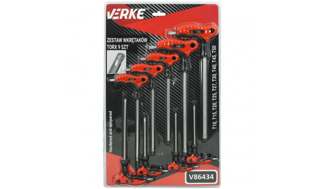 Kruvikeeraja TORX kompl. (9 tk.) VERKE