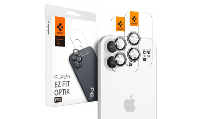 OSŁONA APARATU SPIGEN OPTIK PRO GLAS.TR ”EZ FIT” CAMERA PROTECTOR 2-PACK IPHONE 16 / 16 PLUS / 17 CR