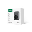 Ugreen CD314 Üli Kiire GaN 65W PD3.0 QC3.0/4.0 C/AC reisilaadija 2x USB Type C Must