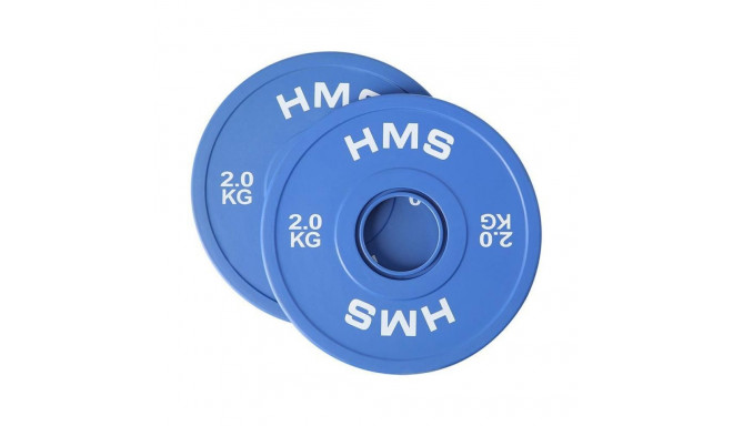 HMS Fitness CBRS20 2 pc(s) Olympic Rubber-coated weight disc