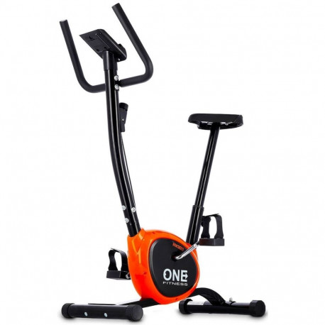 One Fitness mechanisches Fahrrad RW3011 schwarz und orange