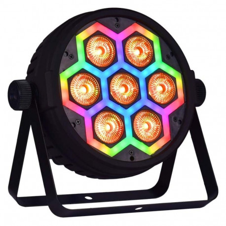 LIGHT4ME LED-prožektor FRAME PAR 7x12 RGBW