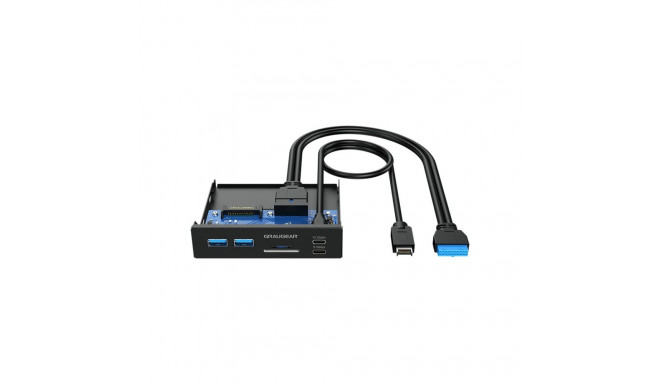 Graugear Multi Front Panel with USB Hub + Card Reader