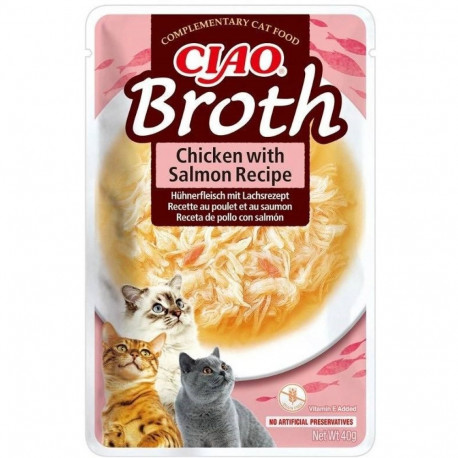 INABA Ciao Broth Chicken & Salmon - cat treats - 40g
