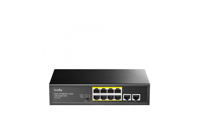 Cudy FS1010P võrgulüliti Fast Ethernet (10/100) Power over Ethernet (PoE) must