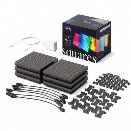 Smart Blocks Twinkly Squares komplekt 6 plokki (1 master + 5 laiendust) x 64 pikslit RGB